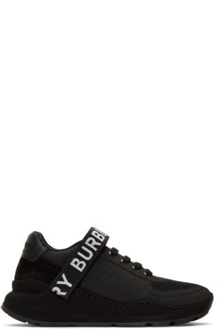 Burberry Ronnie Zig Sneakers Black / White Mesh EU 41 UK 7